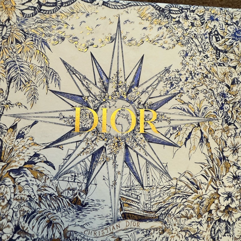Dior Nautical Star Art Print in Blue and Gold accessory box